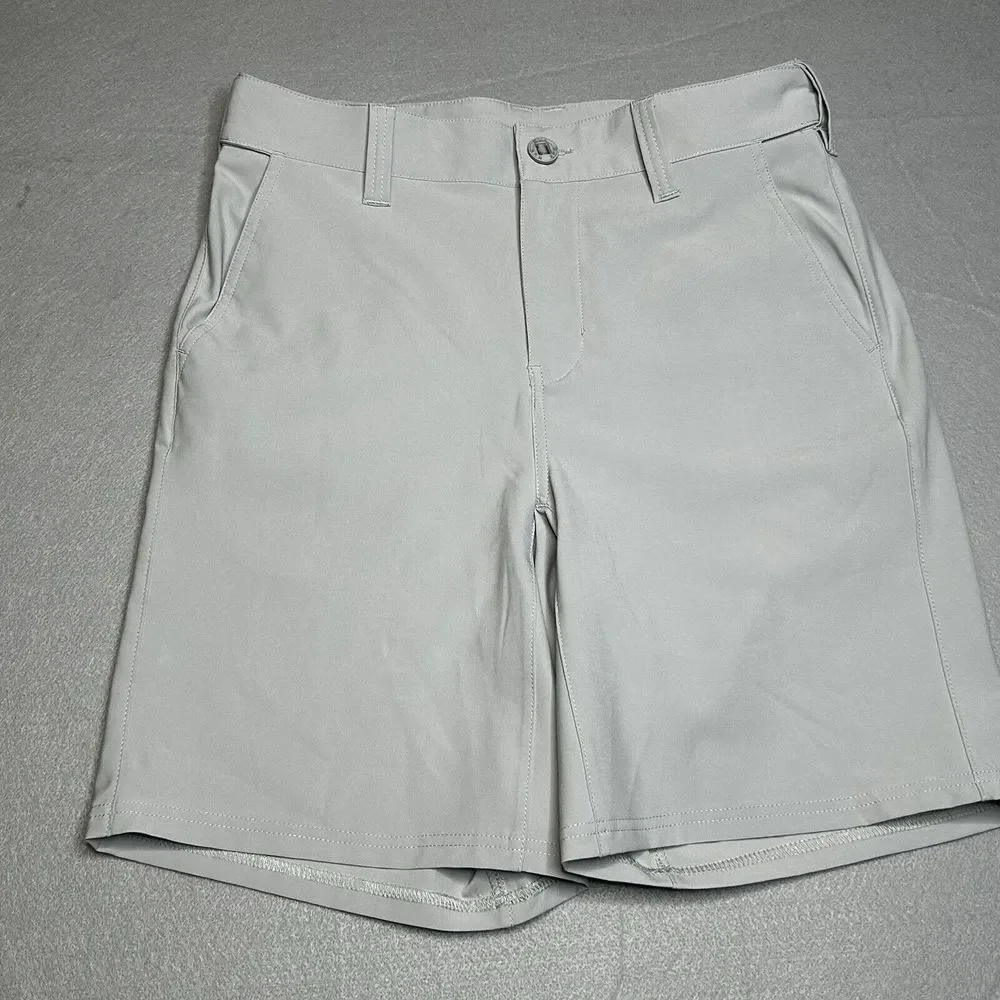 Huk Pursuit 8.5 Fishing Hybrid At The Knee Fishing Hybrid Shorts Gray Mens Small